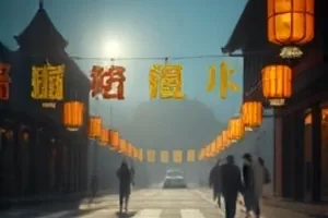 《赤潮防线》封面：海战场景中翻涌的浪墙
